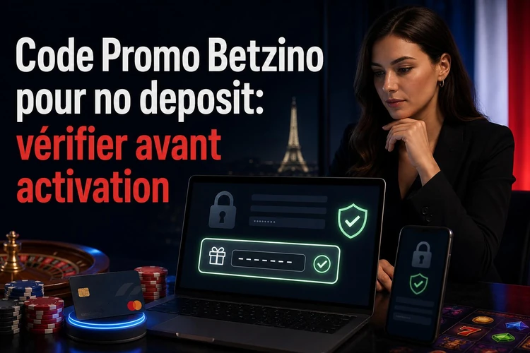 Code Promo Betzino pour no deposit: vérifier avant activation