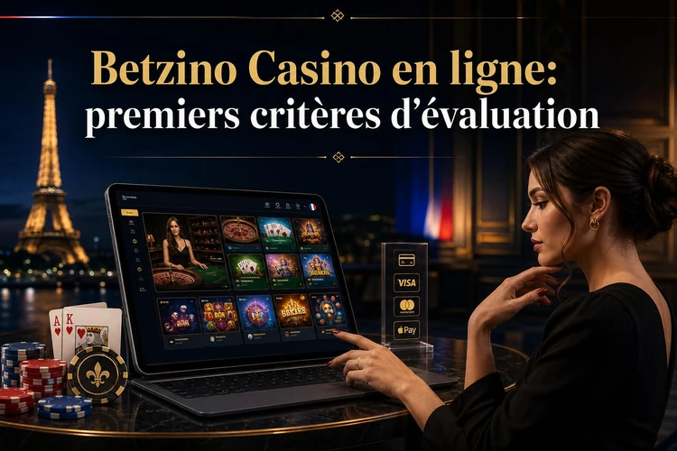 Betzino Casino en ligne: premiers critères d'évaluation